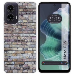 Funda Silicona para Motorola Moto G35 5G diseño Ladrillo 02 Dibujos