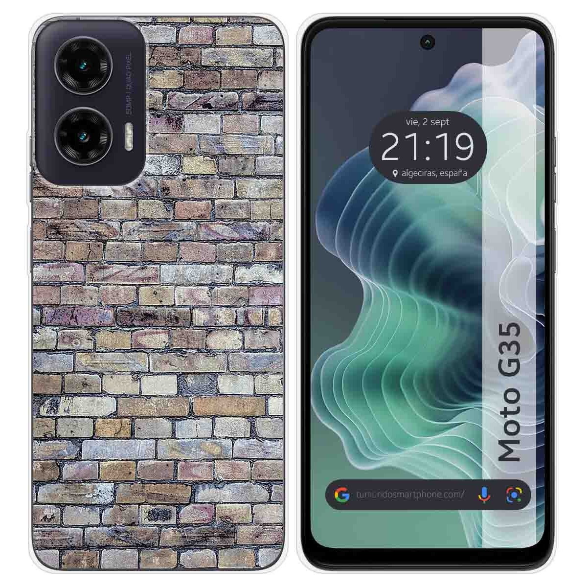 Funda Silicona para Motorola Moto G35 5G diseño Ladrillo 02 Dibujos