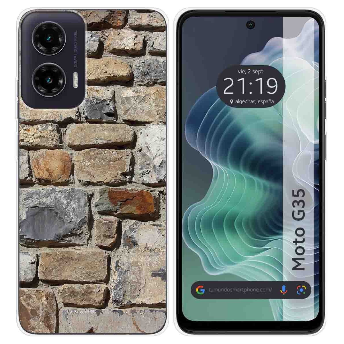 Funda Silicona para Motorola Moto G35 5G diseño Ladrillo 03 Dibujos