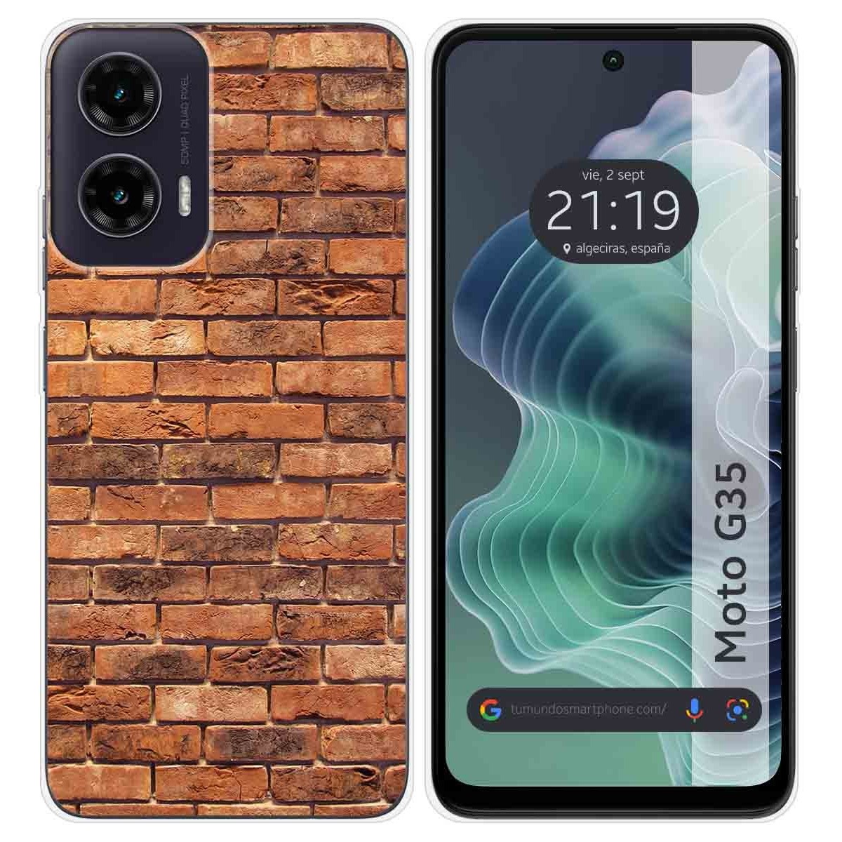 Funda Silicona para Motorola Moto G35 5G diseño Ladrillo 04 Dibujos