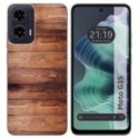 Funda Silicona para Motorola Moto G35 5G diseño Madera 02 Dibujos