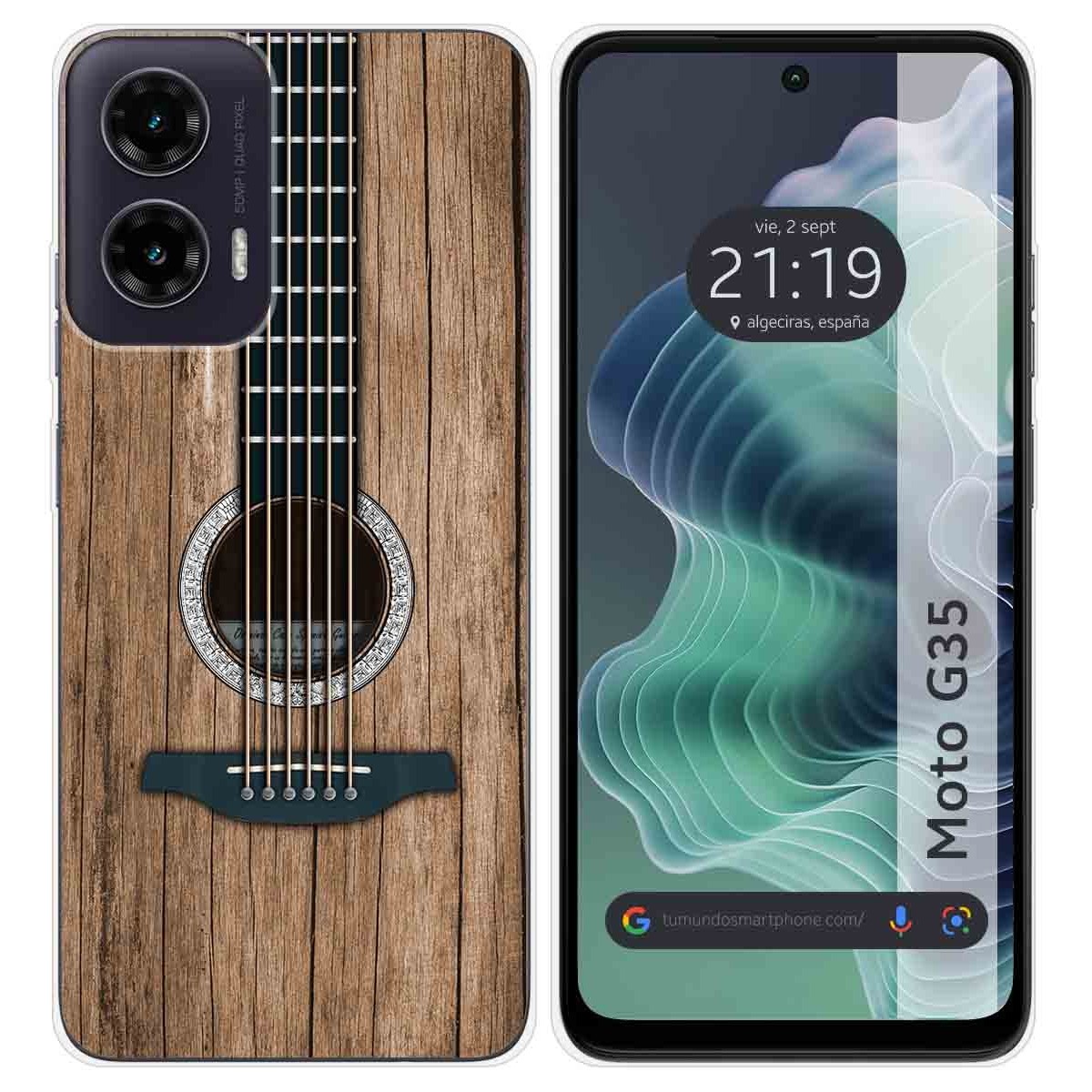Funda Silicona para Motorola Moto G35 5G diseño Madera 11 Dibujos
