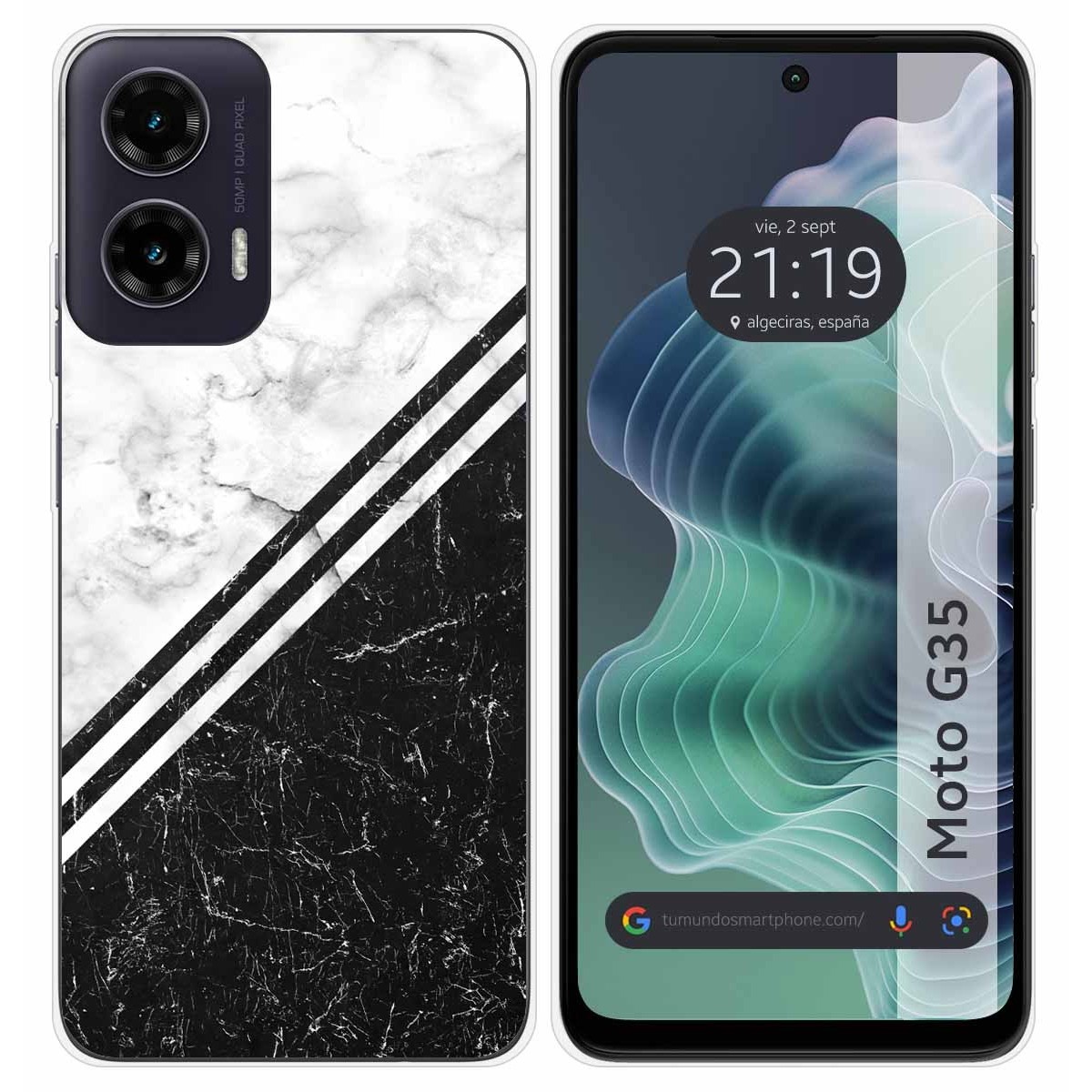 Funda Silicona para Motorola Moto G35 5G diseño Mármol 01 Dibujos