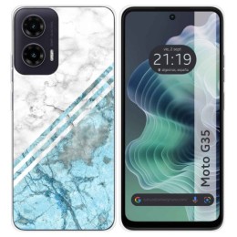 Funda Silicona para Motorola Moto G35 5G diseño Mármol 02 Dibujos