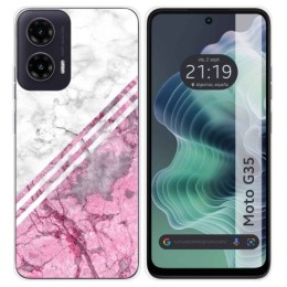 Funda Silicona para Motorola Moto G35 5G diseño Mármol 03 Dibujos