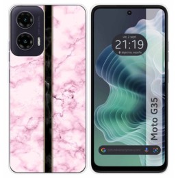 Funda Silicona para Motorola Moto G35 5G diseño Mármol 04 Dibujos
