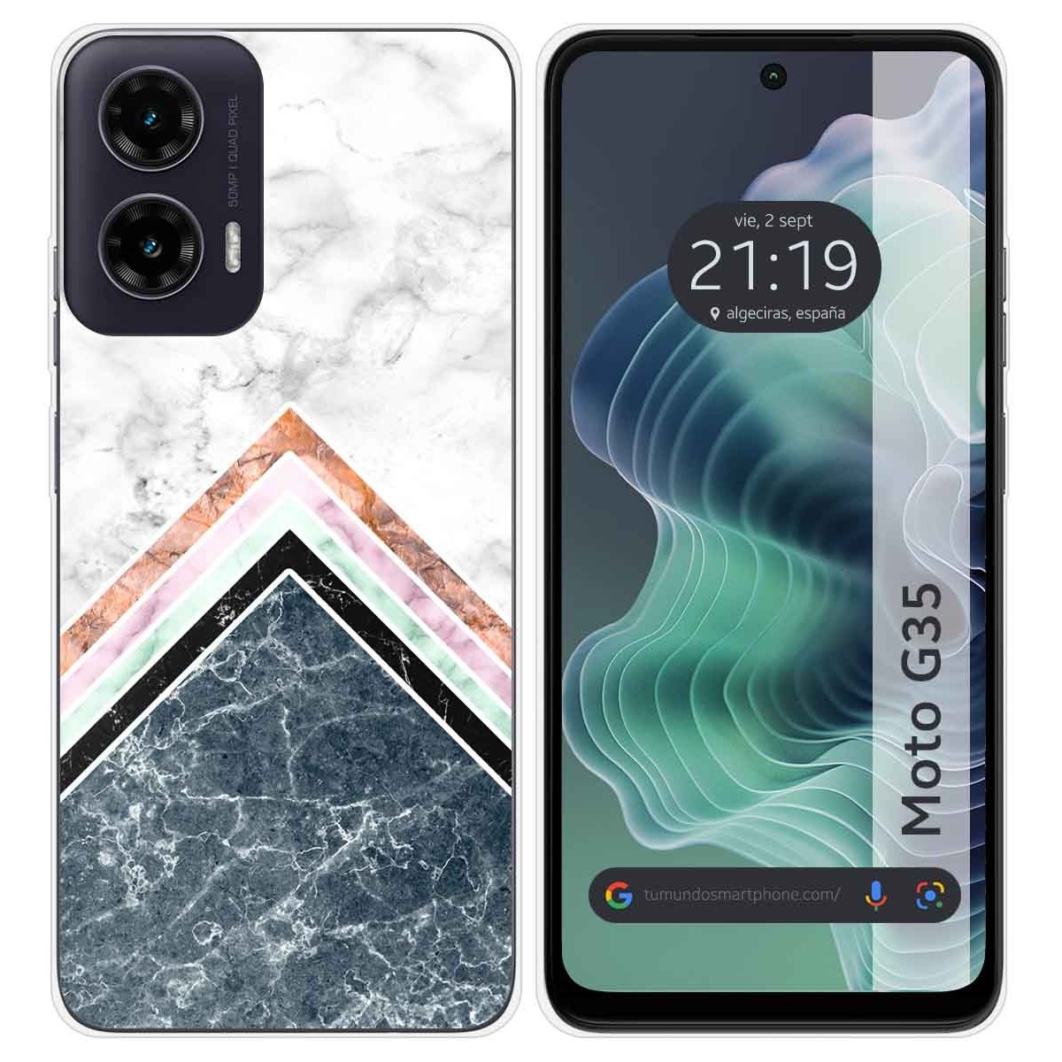 Funda Silicona para Motorola Moto G35 5G diseño Mármol 05 Dibujos