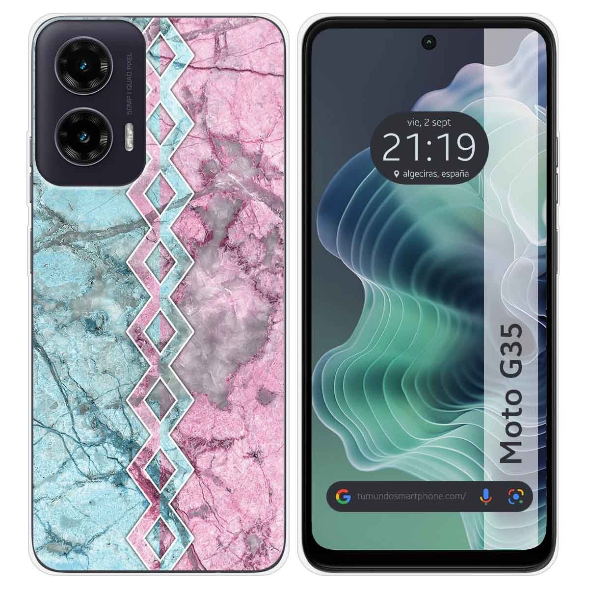 Funda Silicona para Motorola Moto G35 5G diseño Mármol 08 Dibujos