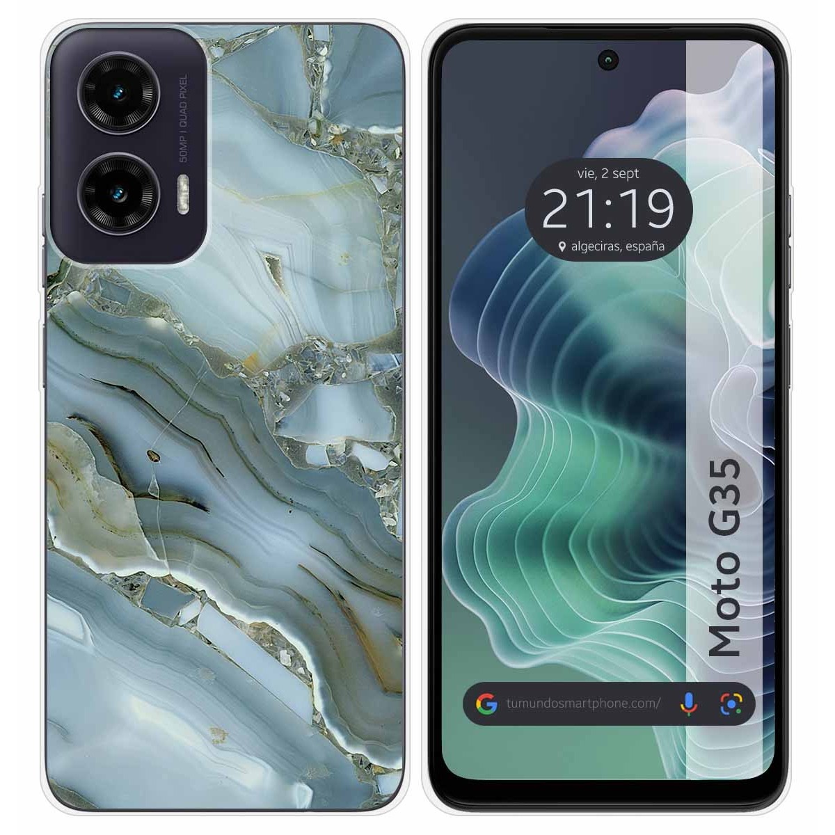 Funda Silicona para Motorola Moto G35 5G diseño Mármol 09 Dibujos