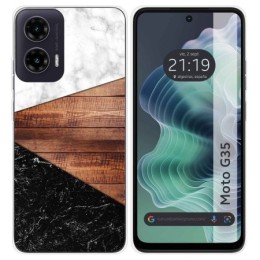 Funda Silicona para Motorola Moto G35 5G diseño Mármol 11 Dibujos