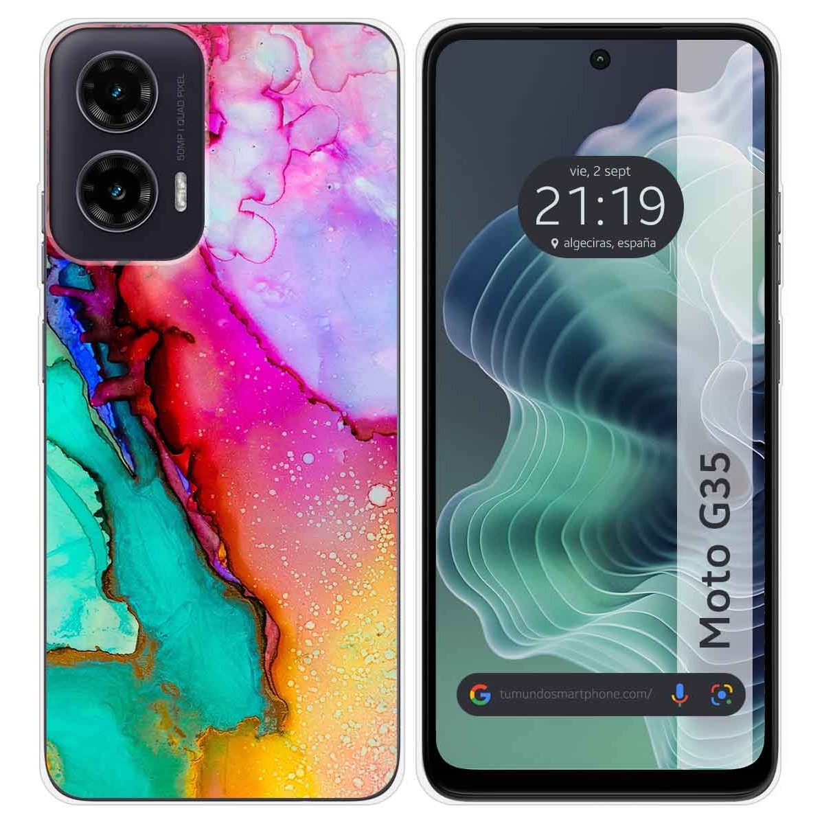 Funda Silicona para Motorola Moto G35 5G diseño Mármol 15 Dibujos