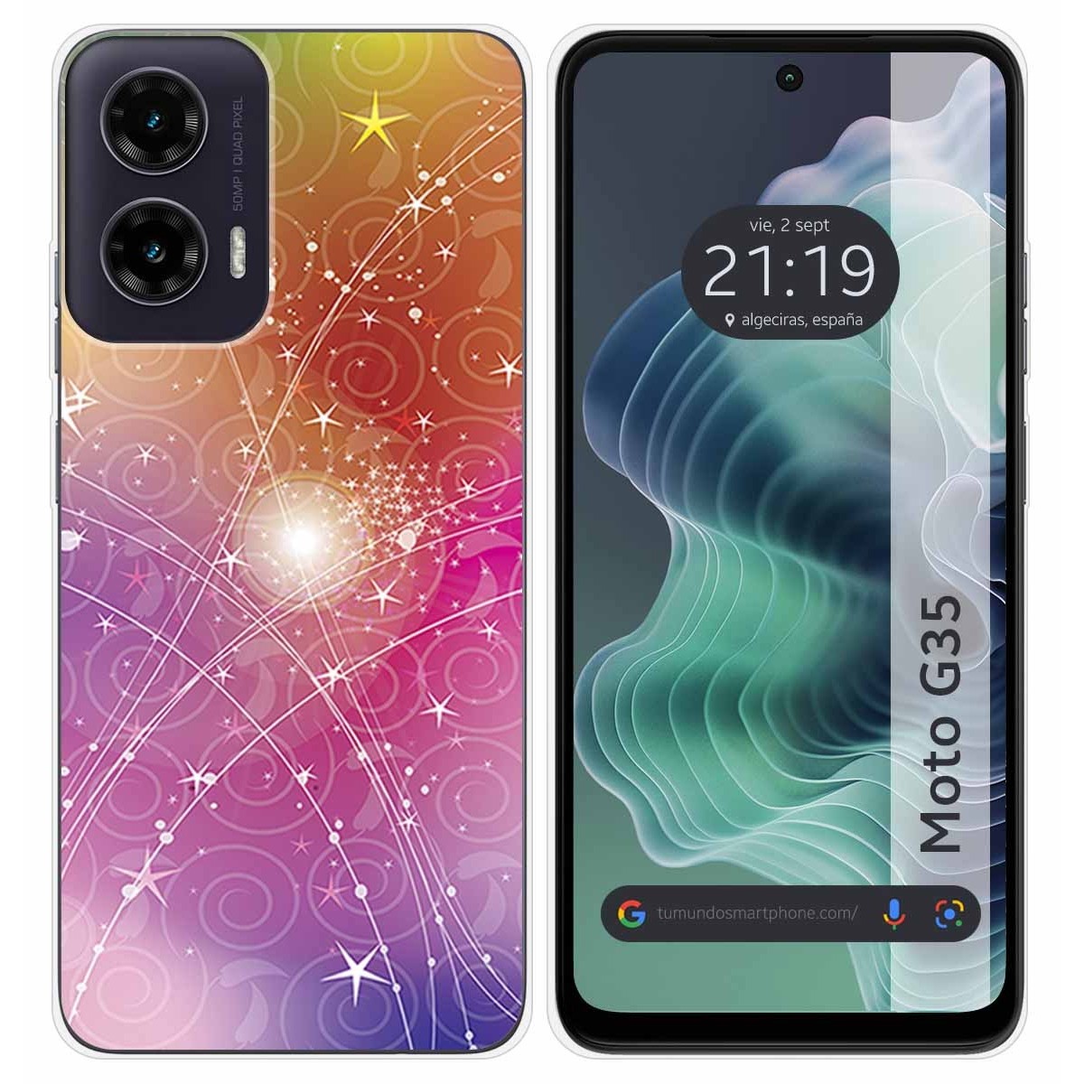 Funda Silicona para Motorola Moto G35 5G diseño Abstracto Dibujos