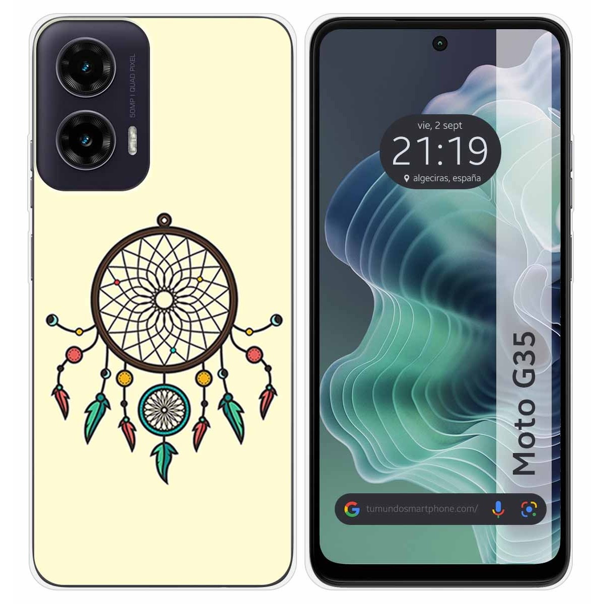 Funda Silicona para Motorola Moto G35 5G diseño Atrapasueños Dibujos