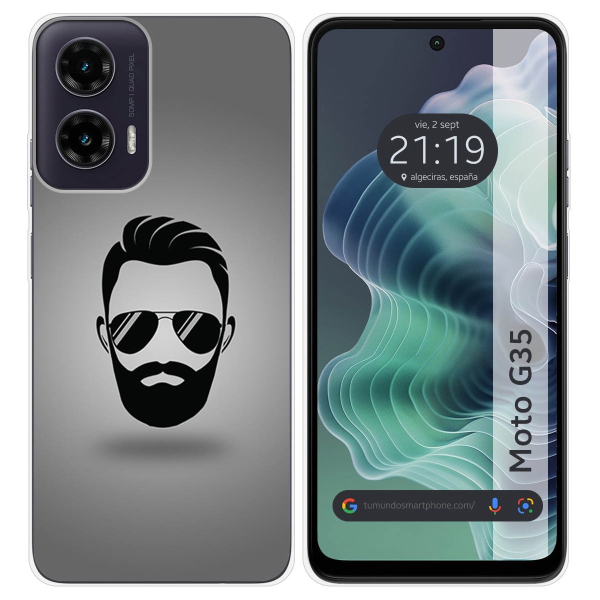 Funda Silicona para Motorola Moto G35 5G diseño Barba Dibujos