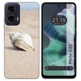 Funda Silicona para Motorola Moto G35 5G diseño Concha Dibujos
