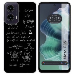 Funda Silicona para Motorola Moto G35 5G diseño Formulas Dibujos