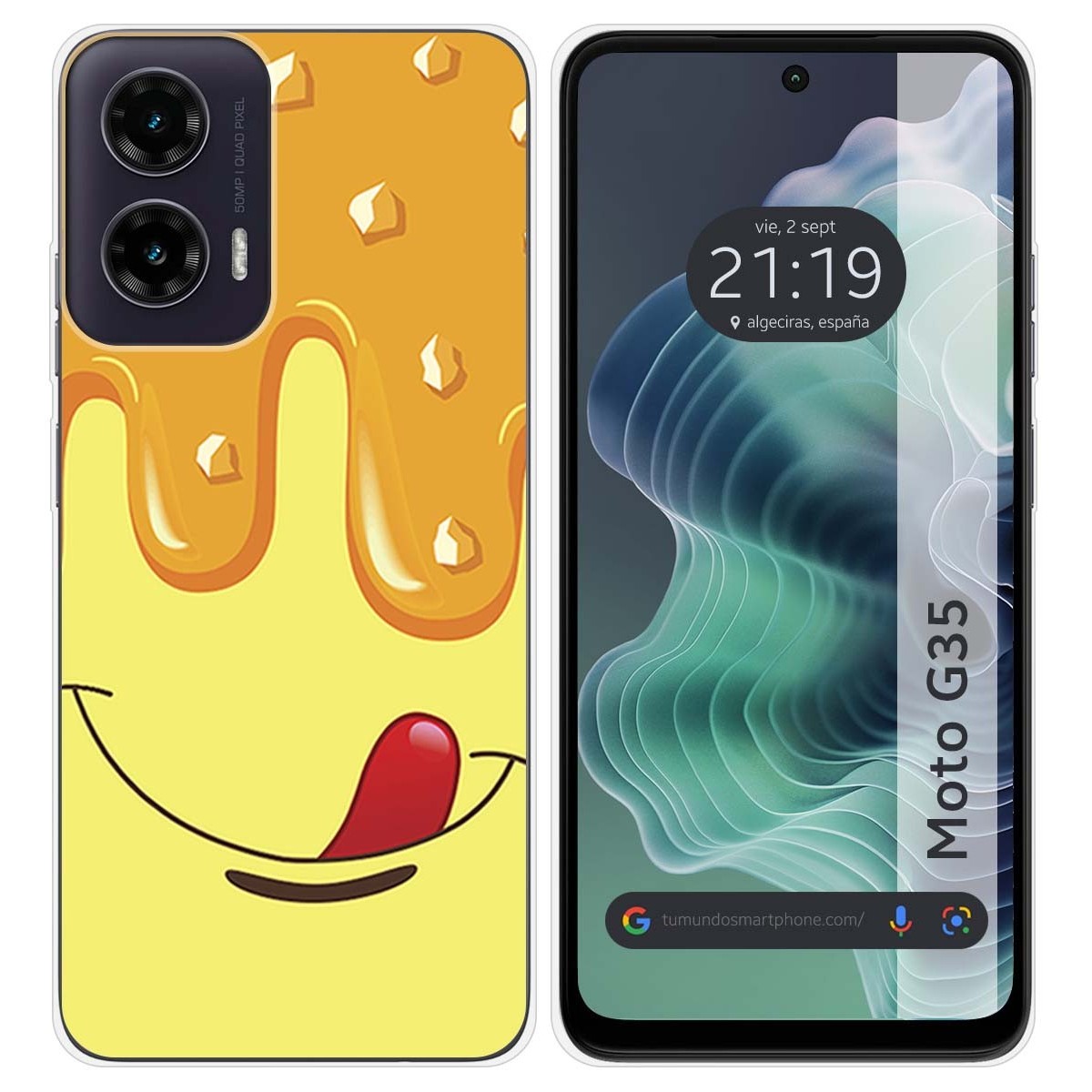 Funda Silicona para Motorola Moto G35 5G diseño Helado Vainilla Dibujos