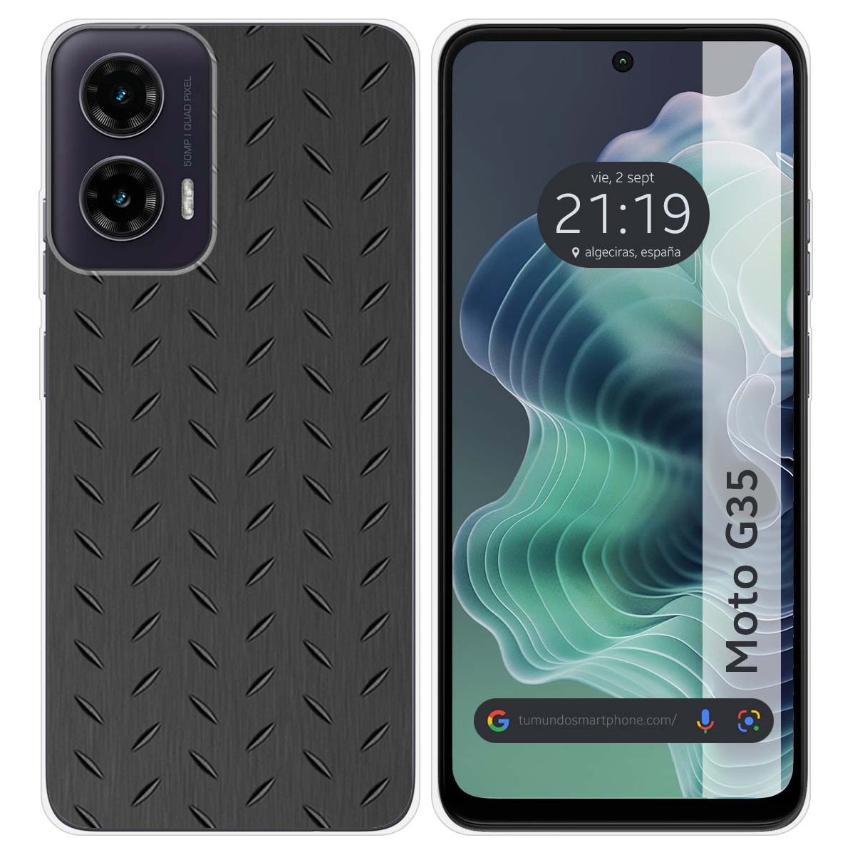 Funda Silicona para Motorola Moto G35 5G diseño Metal Dibujos