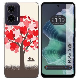 Funda Silicona para Motorola Moto G35 5G diseño Pajaritos Dibujos