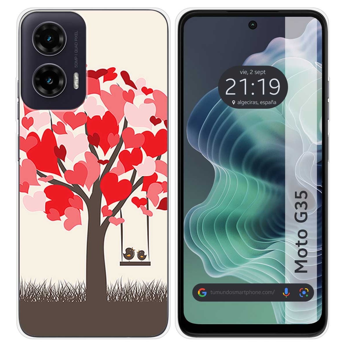 Funda Silicona para Motorola Moto G35 5G diseño Pajaritos Dibujos