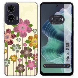 Funda Silicona para Motorola Moto G35 5G diseño Primavera En Flor Dibujos