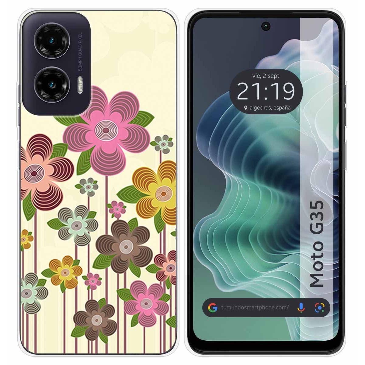 Funda Silicona para Motorola Moto G35 5G diseño Primavera En Flor Dibujos
