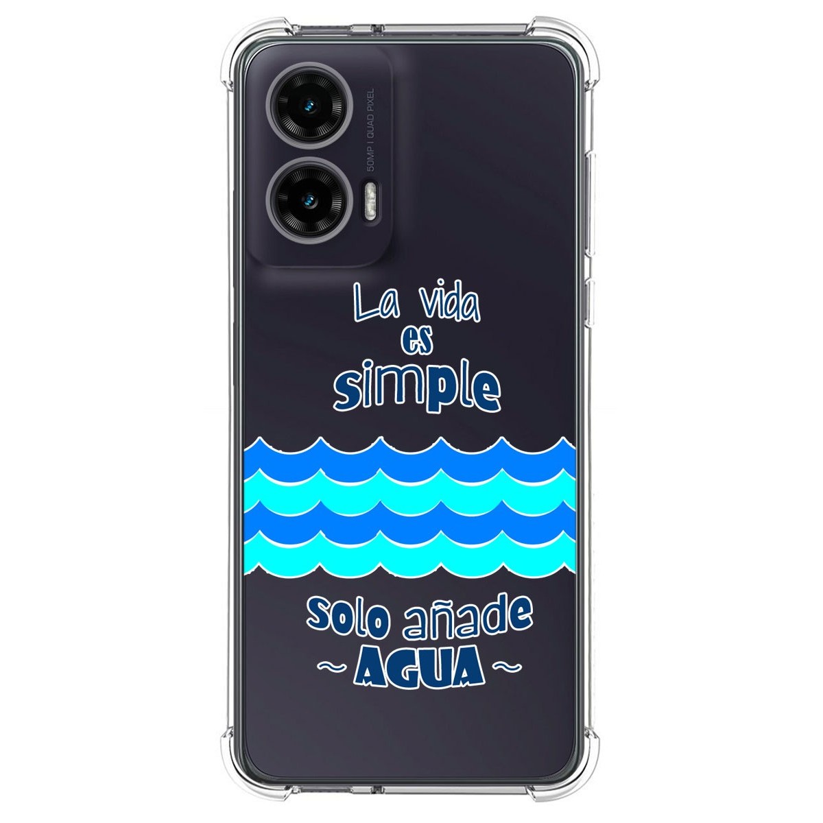 Funda Silicona Antigolpes para Motorola Moto G35 5G diseño Agua Dibujos