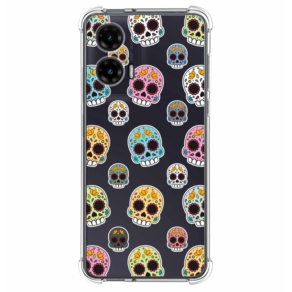 Funda Silicona Antigolpes para Motorola Moto G35 5G diseño Catrina Dibujos