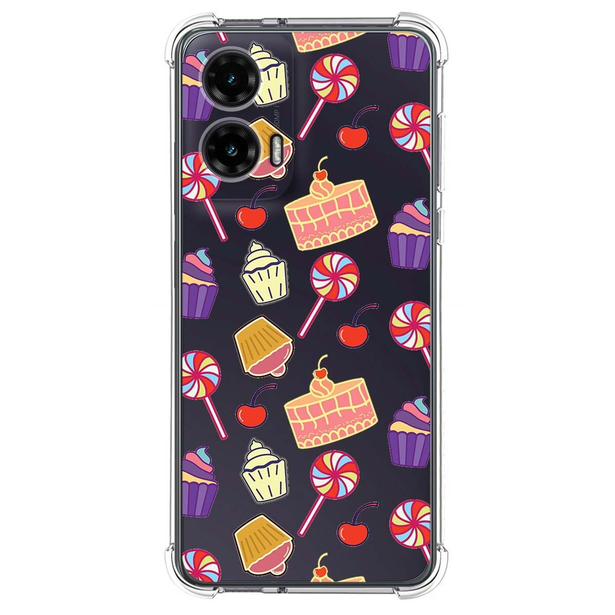 Funda Silicona Antigolpes para Motorola Moto G35 5G diseño Dulces 01 Dibujos