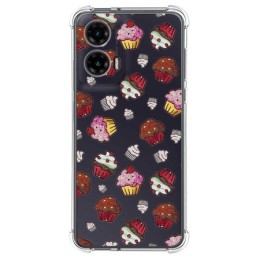Funda Silicona Antigolpes para Motorola Moto G35 5G diseño Muffins Dibujos