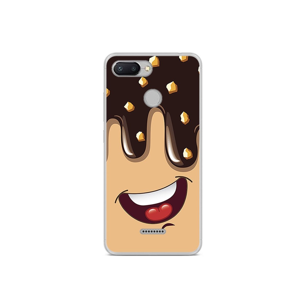 Funda Gel Tpu para Xiaomi Redmi 6 Diseño Helado Chocolate Dibujos