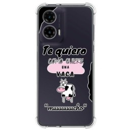 Funda Silicona Antigolpes para Motorola Moto G35 5G diseño Vaca Dibujos