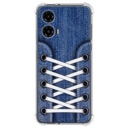 Funda Silicona Antigolpes para Motorola Moto G35 5G diseño Zapatillas 01 Dibujos