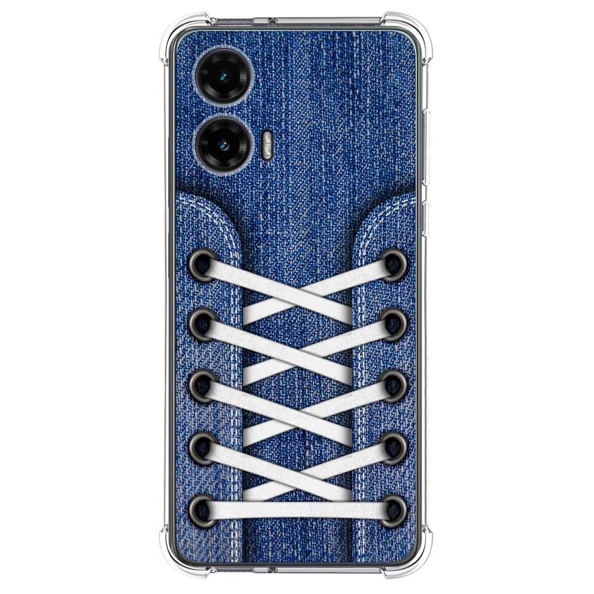 Funda Silicona Antigolpes para Motorola Moto G35 5G diseño Zapatillas 01 Dibujos