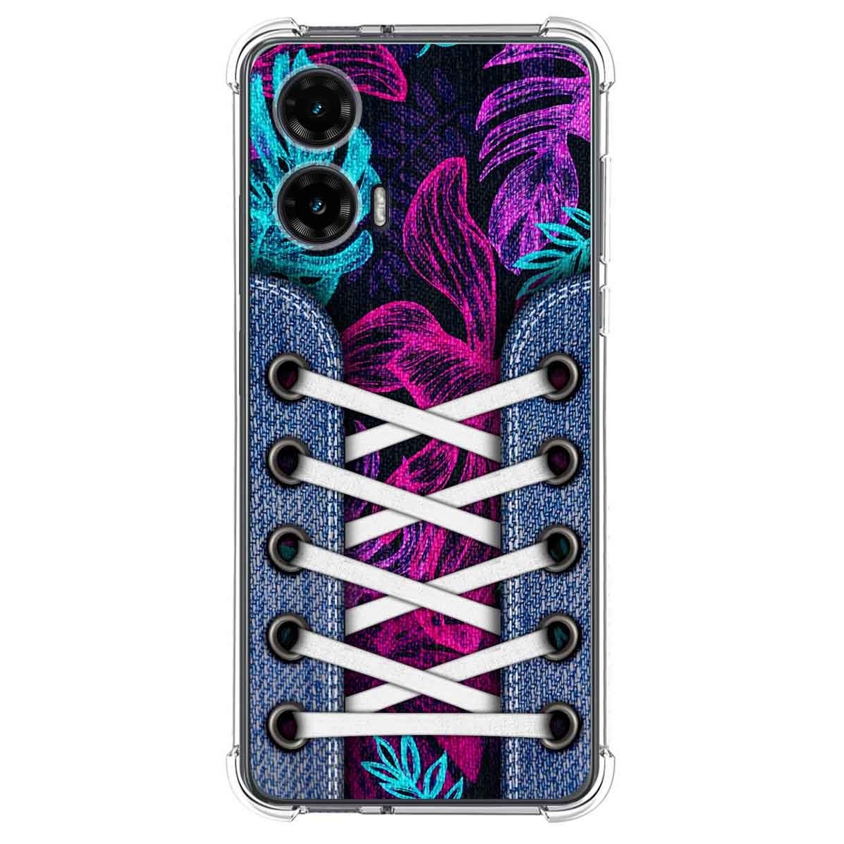 Funda Silicona Antigolpes para Motorola Moto G35 5G diseño Zapatillas 07 Dibujos