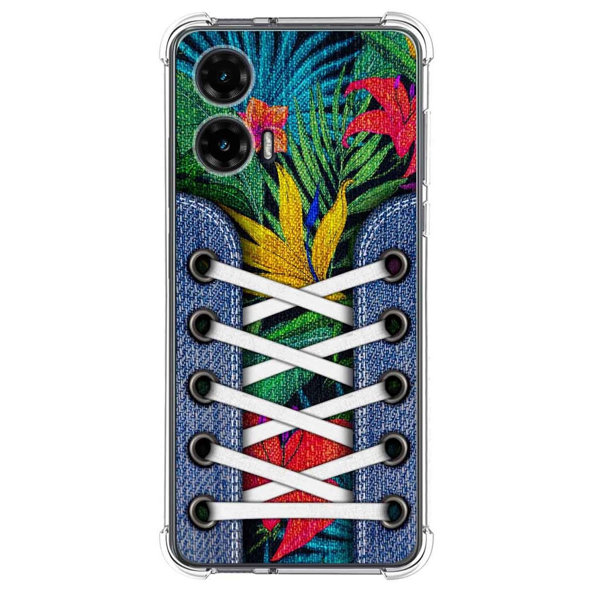 Funda Silicona Antigolpes para Motorola Moto G35 5G diseño Zapatillas 12 Dibujos