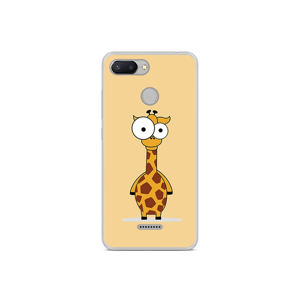 Funda Gel Tpu para Xiaomi Redmi 6 Diseño Jirafa Dibujos
