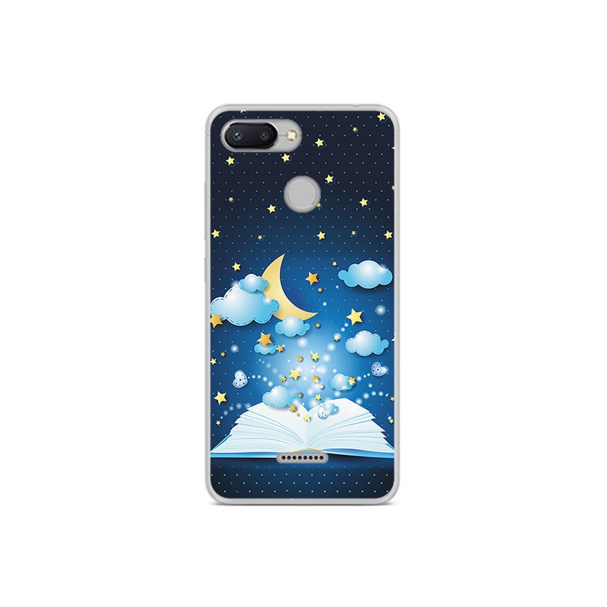 Funda Gel Tpu para Xiaomi Redmi 6 Diseño Libro Cuentos Dibujos