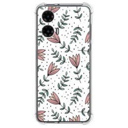 Funda Silicona Antigolpes para Motorola Moto G35 5G diseño Flores 01 Dibujos