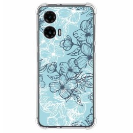 Funda Silicona Antigolpes para Motorola Moto G35 5G diseño Flores 03 Dibujos