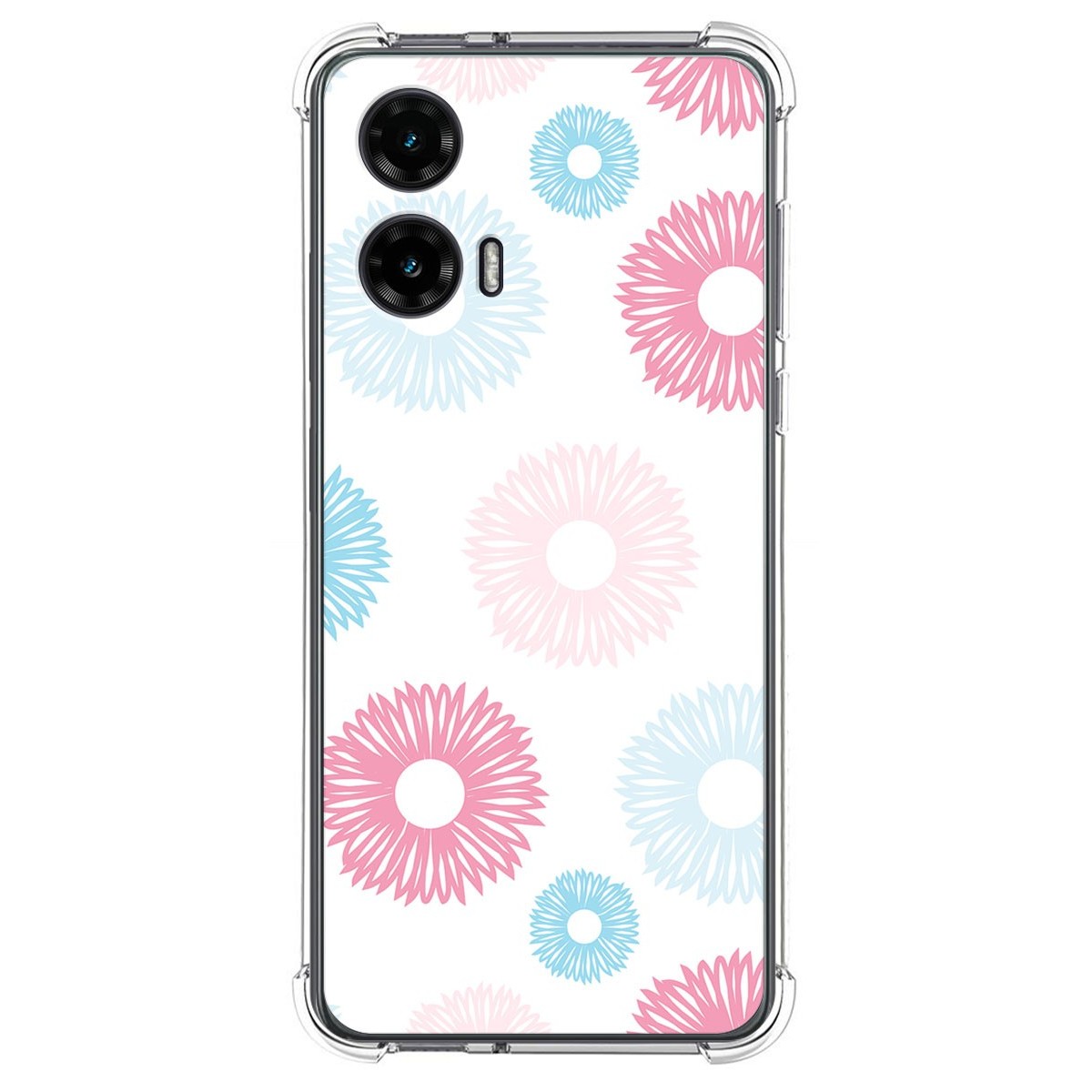 Funda Silicona Antigolpes para Motorola Moto G35 5G diseño Flores 06 Dibujos