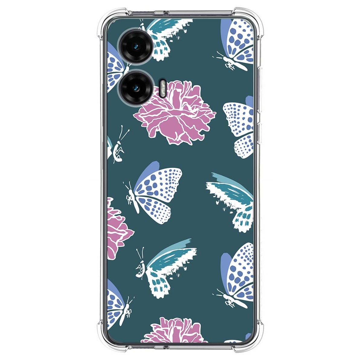 Funda Silicona Antigolpes para Motorola Moto G35 5G diseño Flores 10 Dibujos
