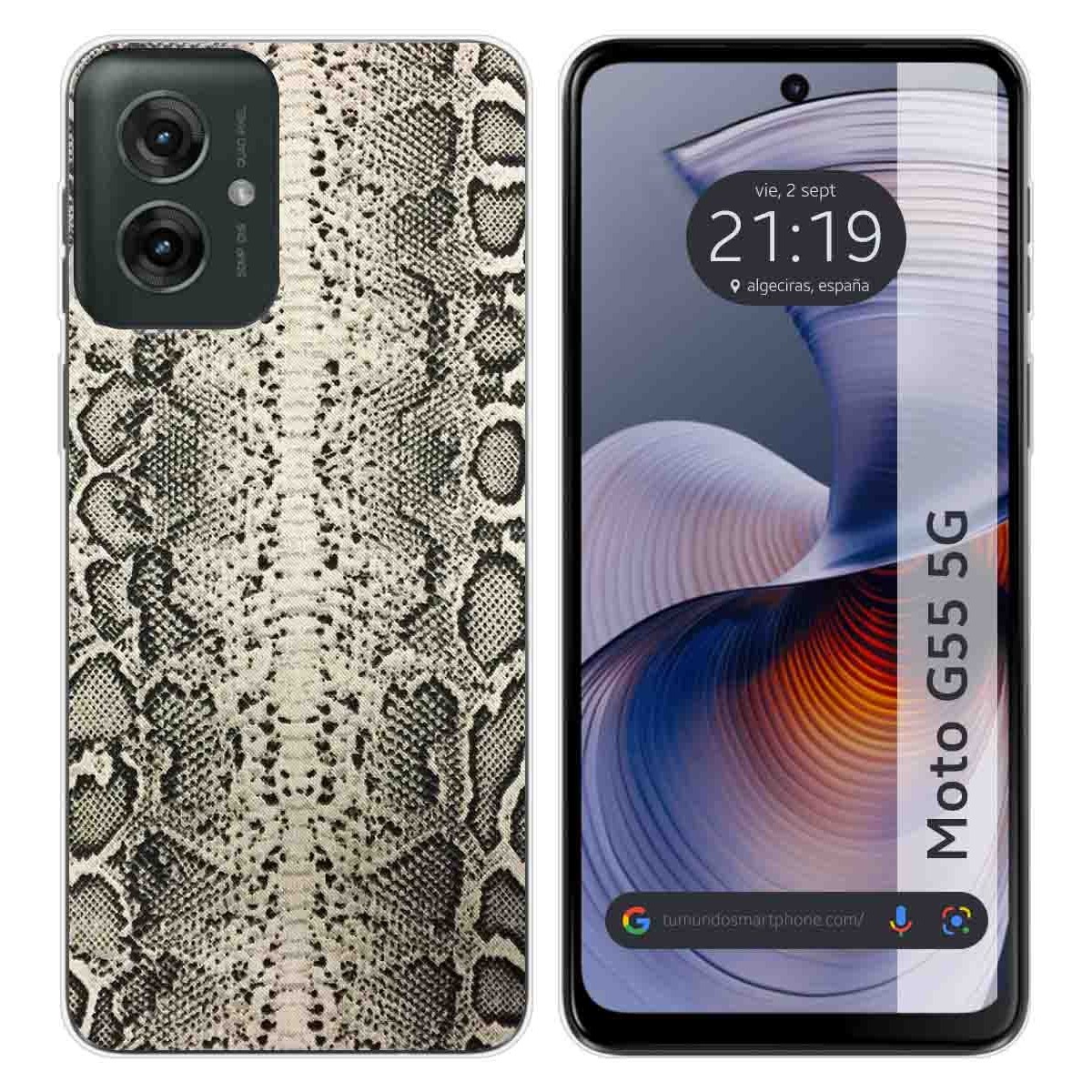 Funda Silicona para Motorola Moto G55 5G diseño Animal 01 Dibujos
