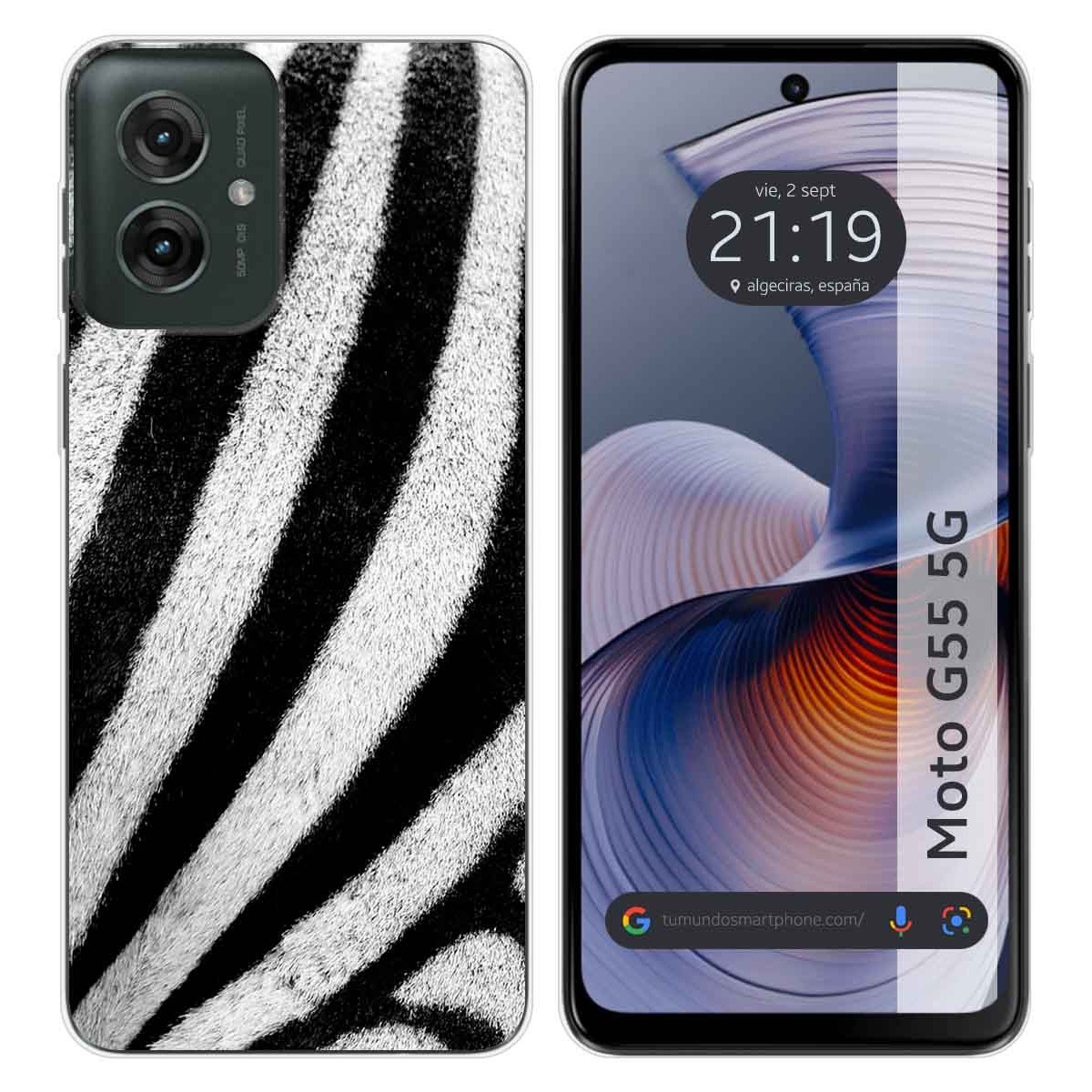Funda Silicona para Motorola Moto G55 5G diseño Animal 02 Dibujos