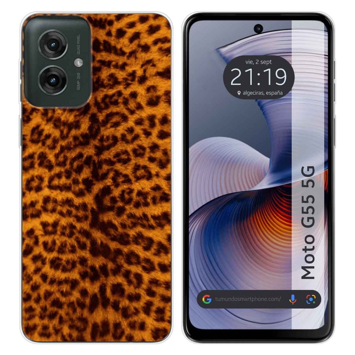 Funda Silicona para Motorola Moto G55 5G diseño Animal 03 Dibujos