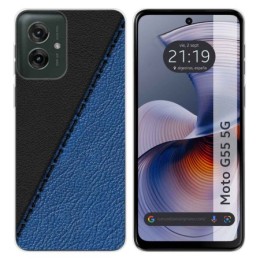 Funda Silicona para Motorola Moto G55 5G diseño Cuero 02 Dibujos