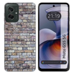 Funda Silicona para Motorola Moto G55 5G diseño Ladrillo 02 Dibujos