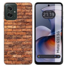 Funda Silicona para Motorola Moto G55 5G diseño Ladrillo 04 Dibujos