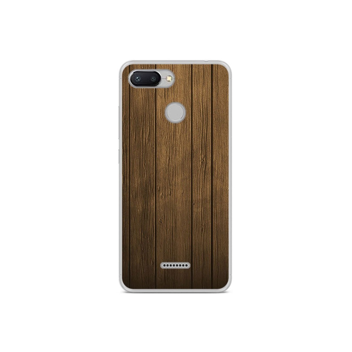 Funda Gel Tpu para Xiaomi Redmi 6 Diseño Madera Dibujos