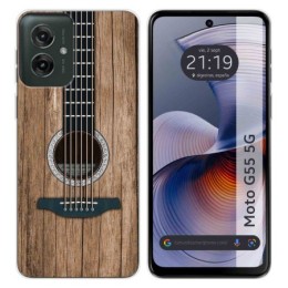 Funda Silicona para Motorola Moto G55 5G diseño Madera 11 Dibujos